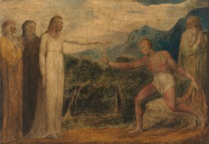 Cristo dando vista a Bartimeo de William Blake